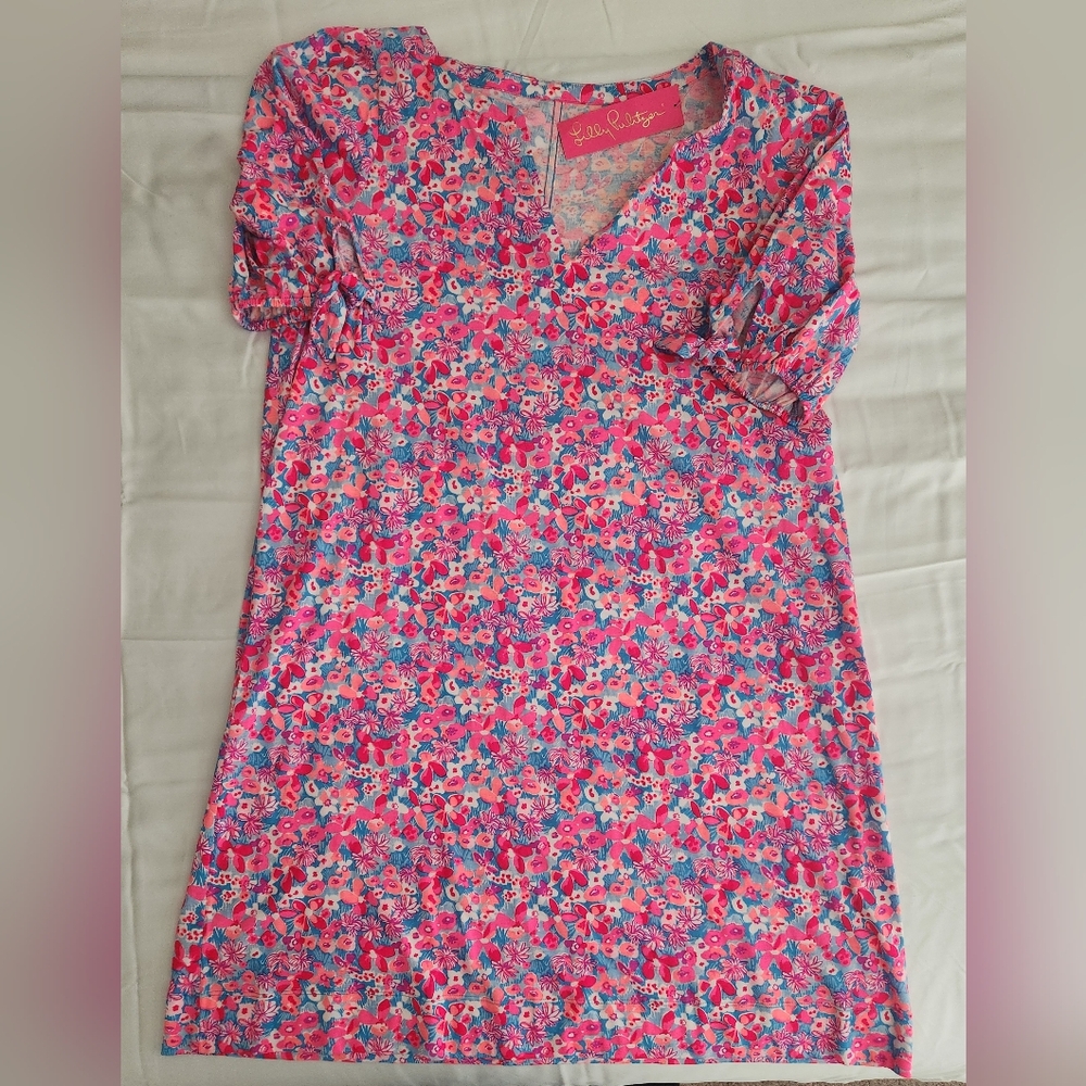 NWT XXL Lilly Pulitzer Easley Pink Floral Dress